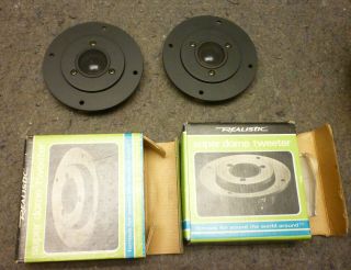 2 NOS Realistic Dome Tweeters 40 - 1276 (FOSTER Japan made) 2