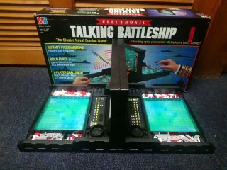 Vintage Electronic Talking Battleship Milton Bradley 1989