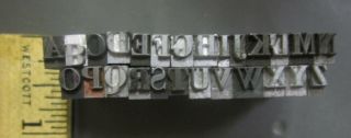 Vtg Lead Letterpress Print Type Set Complete Alphabet Symbols Numbers 18pt? J21