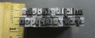 Vtg Lead Letterpress Print Type Set Complete Alphabet Symbols Numbers 18pt? J21 2