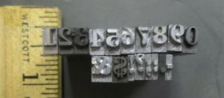 Vtg Lead Letterpress Print Type Set Complete Alphabet Symbols Numbers 18pt? J21 3