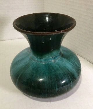 Vintage Canada Blue Mountain Pottery Vase w/drip glaze 2