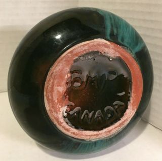 Vintage Canada Blue Mountain Pottery Vase w/drip glaze 3
