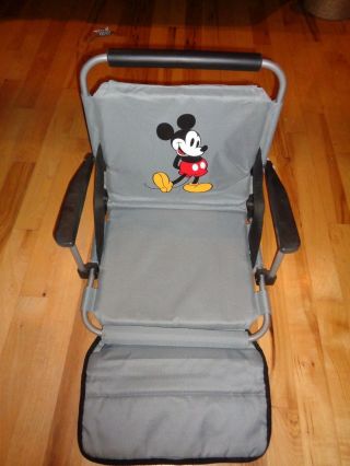 Vintage Disney Classic Mickey Mouse Folding Stadium Chair Bleacher Seat