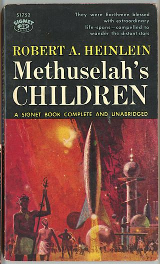 1960 Signet Sci - Fi Robert A Heinlein Methuselah 