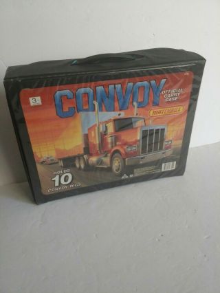 Vintage Matchbox Official Convoy Rigs Carry Case Holds 10 Rigs 1989