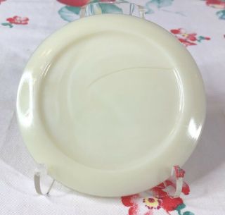 Vintage Mckee Custard Canister Lid.  Fits Small Round Glass Top Dots Canister