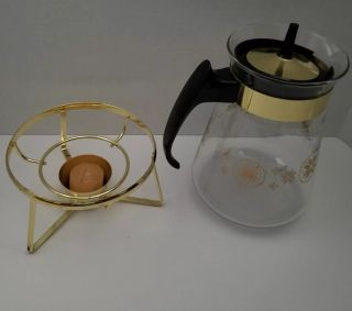 Vintage Pyrex Ware By Corning - 8 Cup Beverage Server Carafe,  Candle Warmer