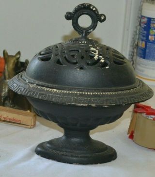 Vintage Virginia Metalworks Oval Cache - Pot With Lid 26 - 9 Cast Iron