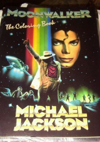 Michael Jackson Moonwalker Coloring Book.  Very Htf (1988,  Paperback)