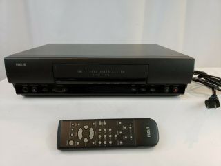 Rca Vr508 4 Head Vcr Vhs Video Player Recorder With Remote
