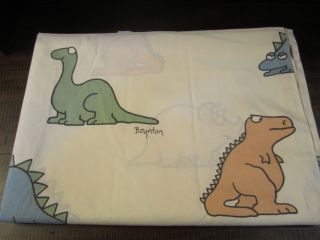 Boynton Sheets Dinosaurs Vintage Twin Set Comes With Fitted,  Flat & Two Pillowca