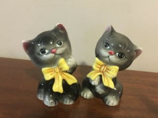 Vintage Norcrest Miyao Cat Kittens Salt And Pepper Shakers