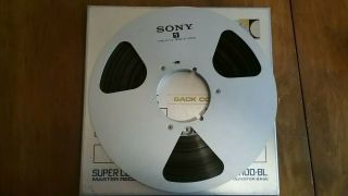 Sony 10.  5 " 1/4 " Metal Reel To Reel With Tape