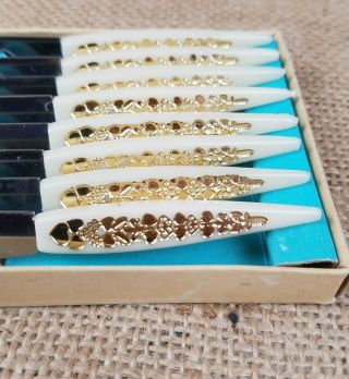Vintage Little Knife stainless steel cheese and butter spreaders Japan set of 8 4
