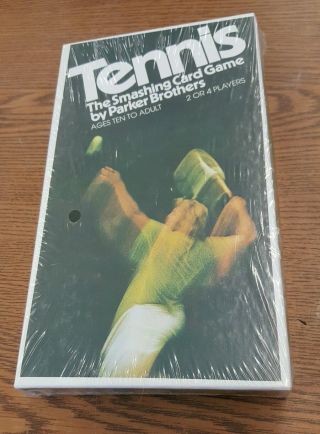 Vtg Factory 1975 Tennis Smashing Card Game Parker Brothers 740