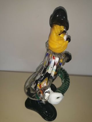 Vintage Murano Hand Blown Glass Clown With Accordion 9 