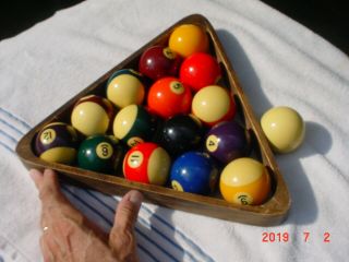 Vintage 2 1/4 " Billiard Pool Balls Set Belgian Or Aramith Premium