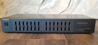 Vintage Technics Graphic Equalizer Sh - 8017 Stereo 7 Band Stackable Eq Home Audio