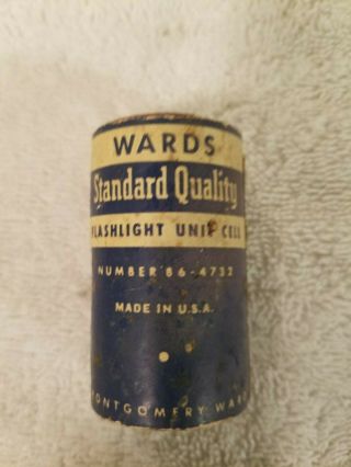 Vintage D Cell Battery - Wards,  Standard