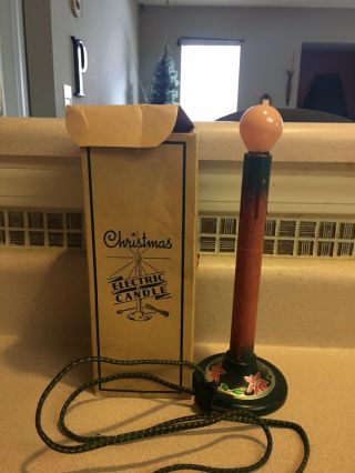 Vintage Electric Christmas Candle With Box 4 Of 6