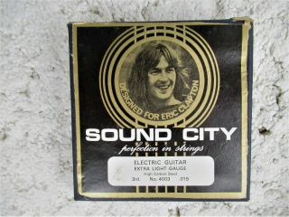 Vintage Sound City Guitar Strings Developed For Eric Clapton Box Of 12 Strings