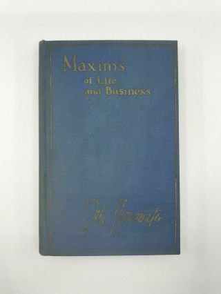 1923 Vtg Maxims Life Business John Wanamaker Department Store Advertising Guru