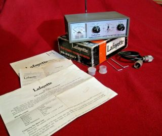 Vintage Lafayette Ham Cb Radio Swr Power Mod Fs Meter 99 - 26387 Test Instrument