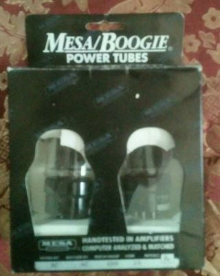 Nos Mesa Boogie 6l6 Gc Str 454 Winged =c= Pair 6l6gc Power Tube