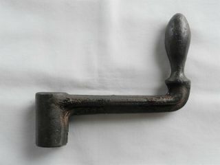 Vintage Domestic Cast Iron Hand Crank For Hit Miss Gas Engine