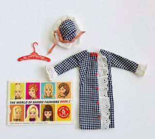 Vintage Barbie: Francie 1273 Side Kick Complete Outfit With Hanger