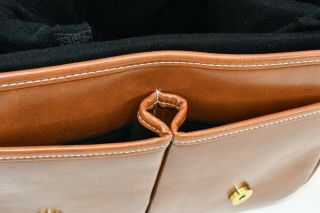 Vintage Brown Leather Padded Compartment Camera Shoulder Bag 5