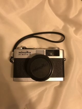 Vintage Minolta Hi - Matic G 35mm Film Camera