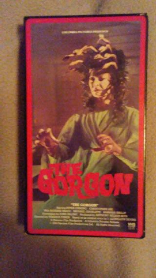 Vintage 1987 The Gorgon Vhs Video Cassette - Christopher Lee & Peter Cushing