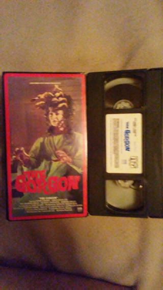 Vintage 1987 The Gorgon VHS Video Cassette - Christopher Lee & Peter Cushing 3