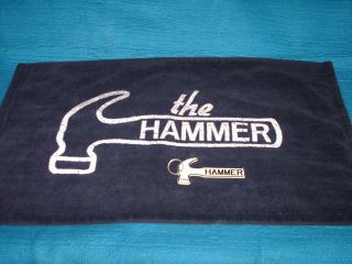 Vintage Hammer Bowling Hand Towel & Keychain