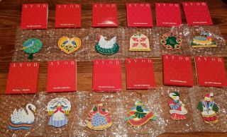 Vintage Avon Twelve 12 Days Of Christmas Ornaments - Complete Set