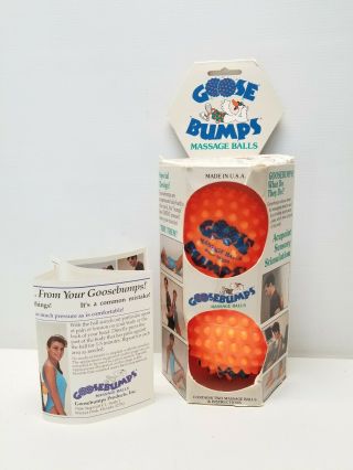 Goosebumps Massage Balls Acupoint Sensory Stimulation Acupressure Vintage Usa