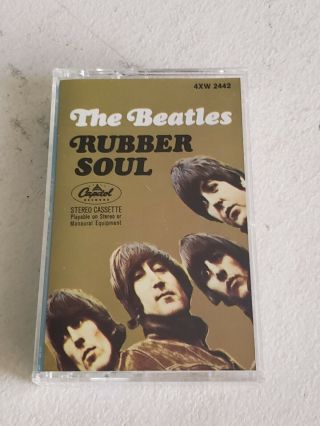 Vintage The Beatles Rubber Soul Cassette Tape Capitol 4xw 2442