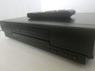 RCA VR508 VCR 4 Head VHS Player Video Cassette Recorder With Remote 3