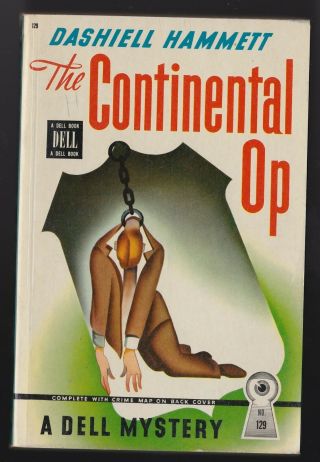 The Continental Op By Dashiell Hammett - Dell 129 Mapback Circa 1950 Vg,