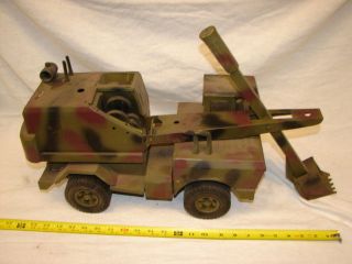 Vintage Mighty Tonka Army Military Truck Custom Camouflage Camo Paint Shovel