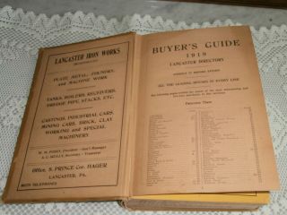 R.  L.  Polk & Co ' s Lancaster,  Pa.  City Directory 1919 - 1920 Hardbound,  Advertising 7