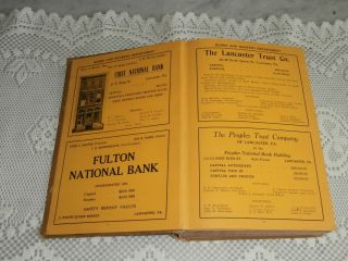 R.  L.  Polk & Co ' s Lancaster,  Pa.  City Directory 1919 - 1920 Hardbound,  Advertising 8