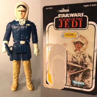 Star Wars Vintage Han Solo Hoth Battle Gear Complete With Card 100