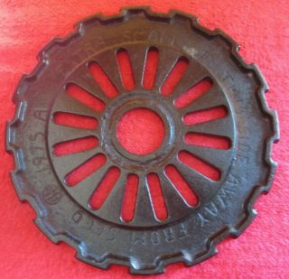 Vintage Ih International Cast Iron 1975a Seed Planter Plates Rings Painted Black
