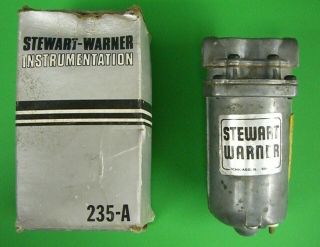 Vintage Stewart Warner 12v Electric Fuel Pump 235 - A Fuel Delivery