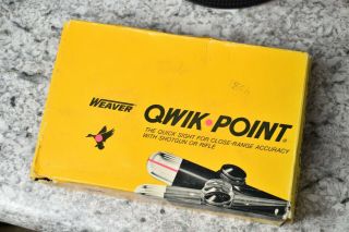 Vintage Weaver Qwik Point Red Dot Scope
