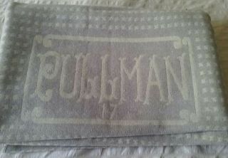 Vintage Railroad Wool Blanket Pullman S - 17 Early Railway Sleeping