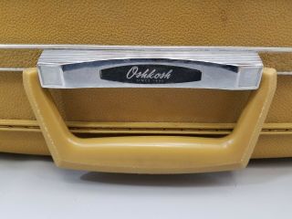 Vintage OshKosh Hard Shell Suitcase Travel Bag Luggage Mid Century 2